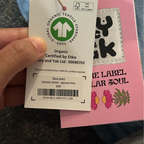 Lucy & Yak Dana Light Blue Women Jeans - Picture 3 of 5